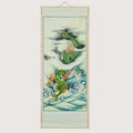Vintage Chinese Dragon Wall Scroll – Handcrafted Traditional Art