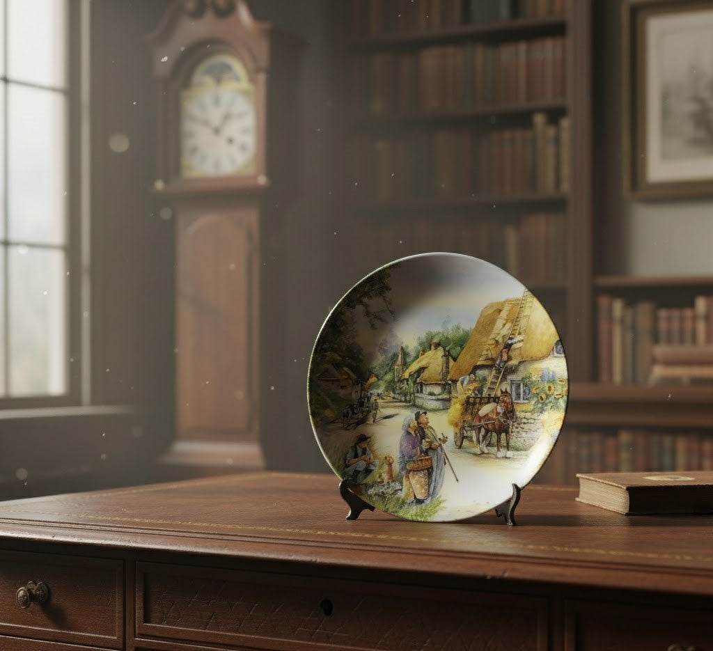 Royal Doulton “The Thatcher” Collector’s Plate – Old Country Crafts