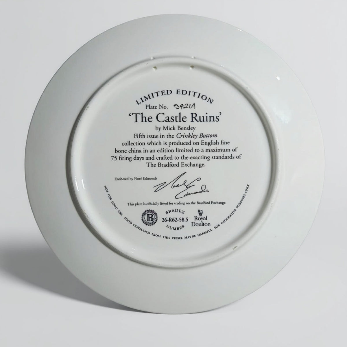 Royal Doulton “The Castle Ruins” Limited Edition Decorative Plate